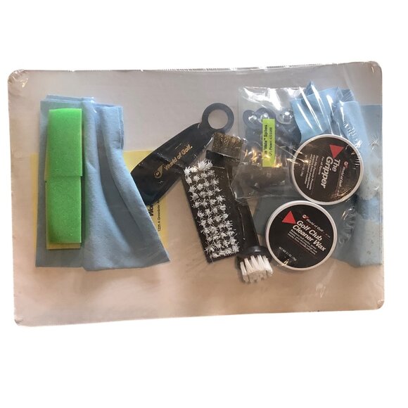 Vtg World Of Golf Club Shoe Care Kit Cleaner Wax The Gripper Part IV: 1900-1925 - Picture 7 of 8